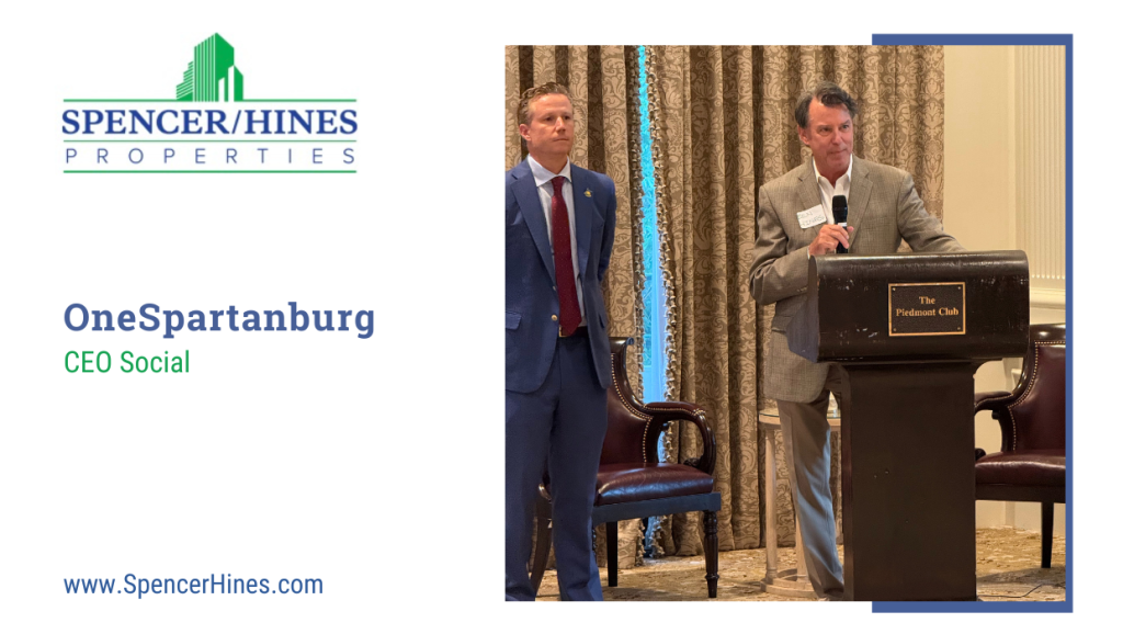 SpenceHines Properties Sponsors OneSpartanburg CEO Social - Spencer