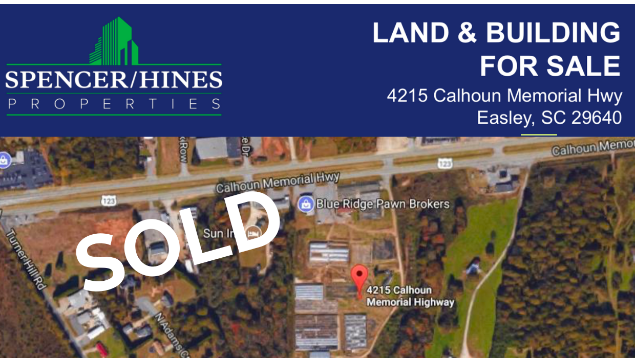 SOLD – 17 Acres on Calhoun Memorial Hwy, Easley