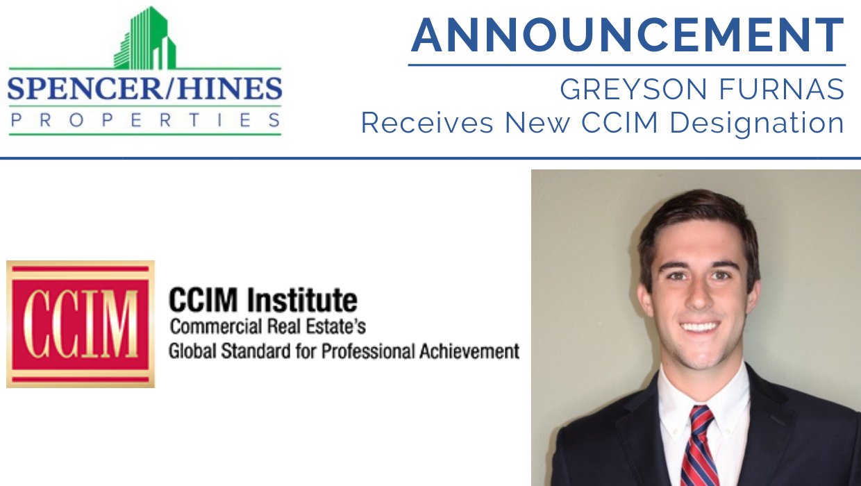 Greyson Furnas Receives CCIM Designation