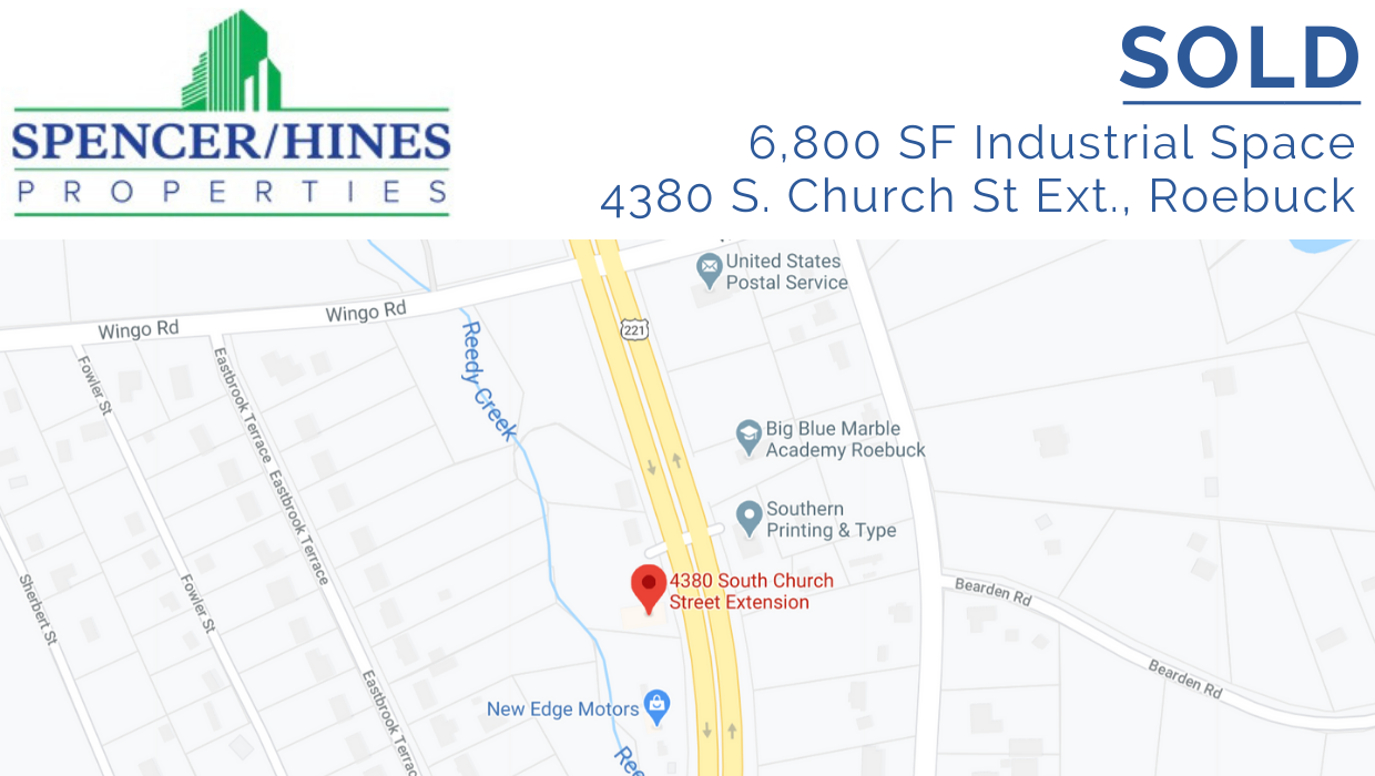 SOLD – 6800 SF Industrial Space