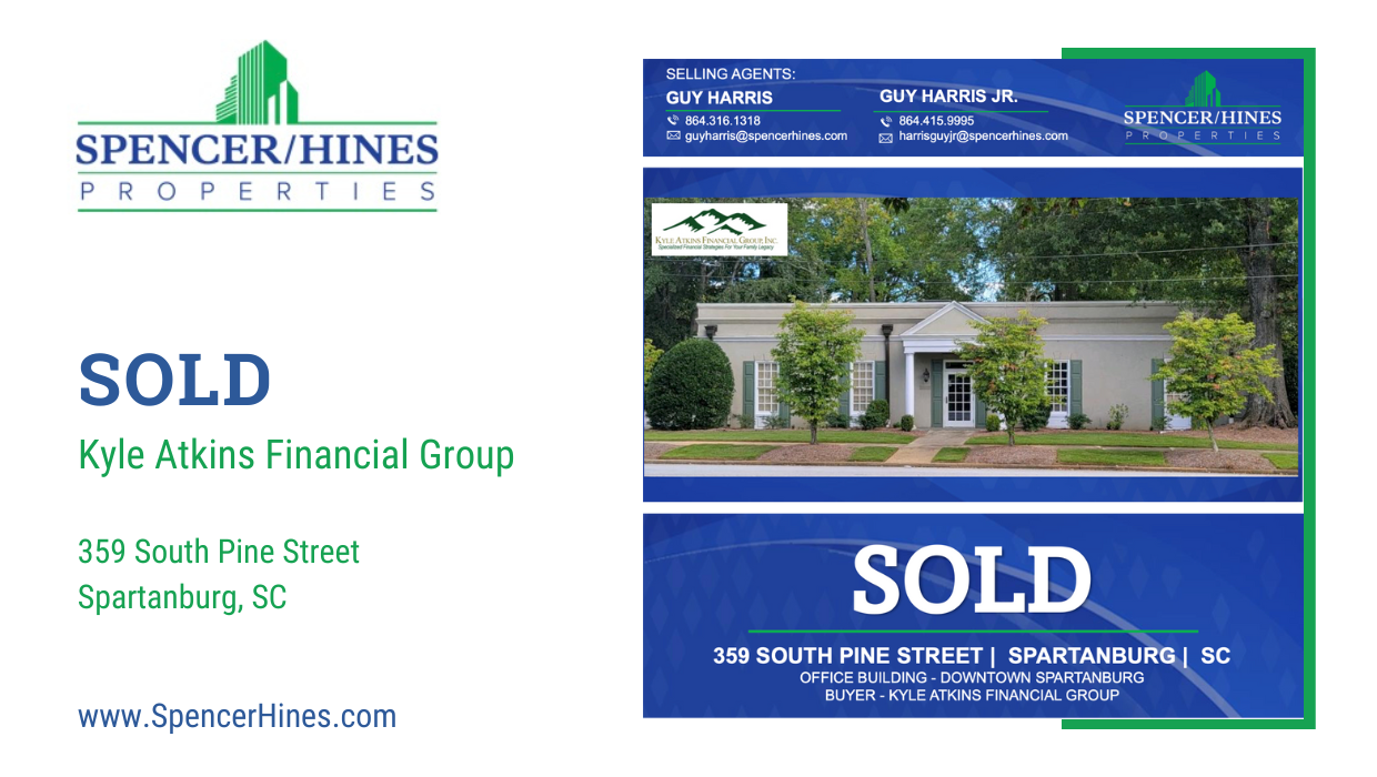 Kyle Atkins Financial Group Relocates Spencer Hines Commercial Real
